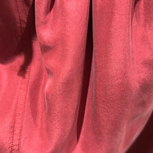 Vintage 1990s EVR Div Rousso Apparel Red Silk Pants - Picture 3 of 9